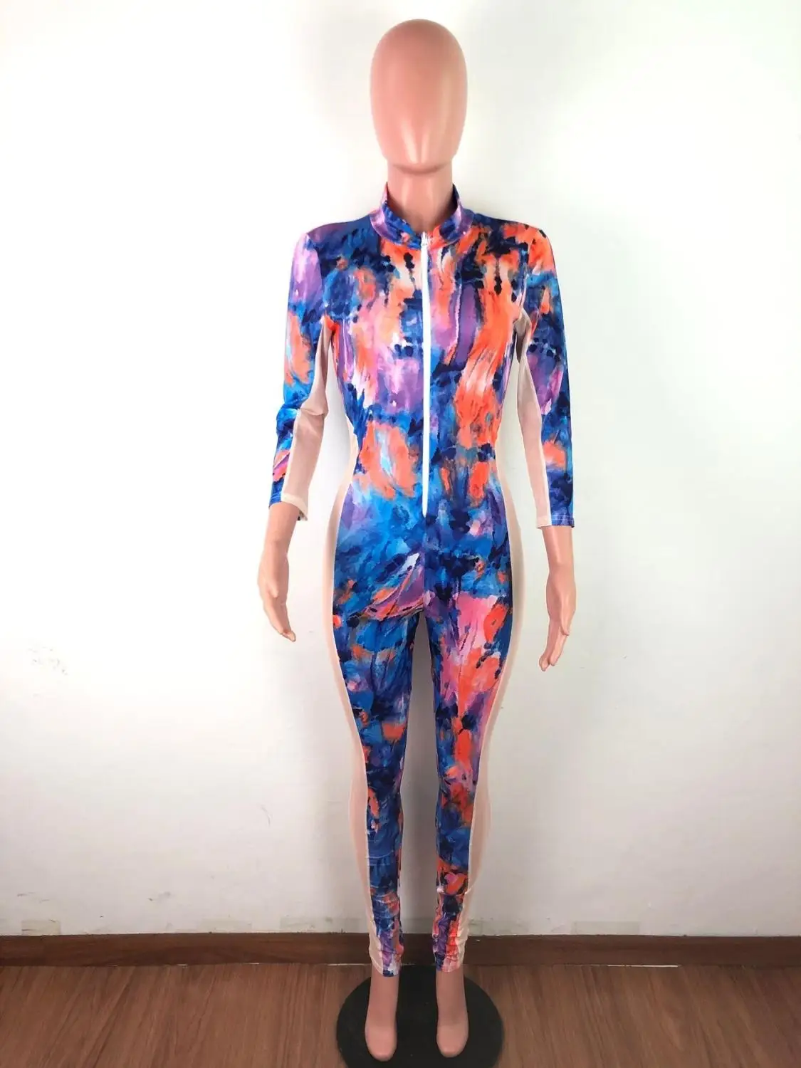 Tie-dye Patchwork Sheer Mesh See Through Jumpsuit For Women Clothes Skinny Sexy Print Bodysuit Female Long Sleeve Club Overalls
Tie-dye Patchwork Sheer Mesh See Through Jumpsuit For Women Clothes Skinny Sexy Print Bodysuit Female Long Sleeve Club Overalls