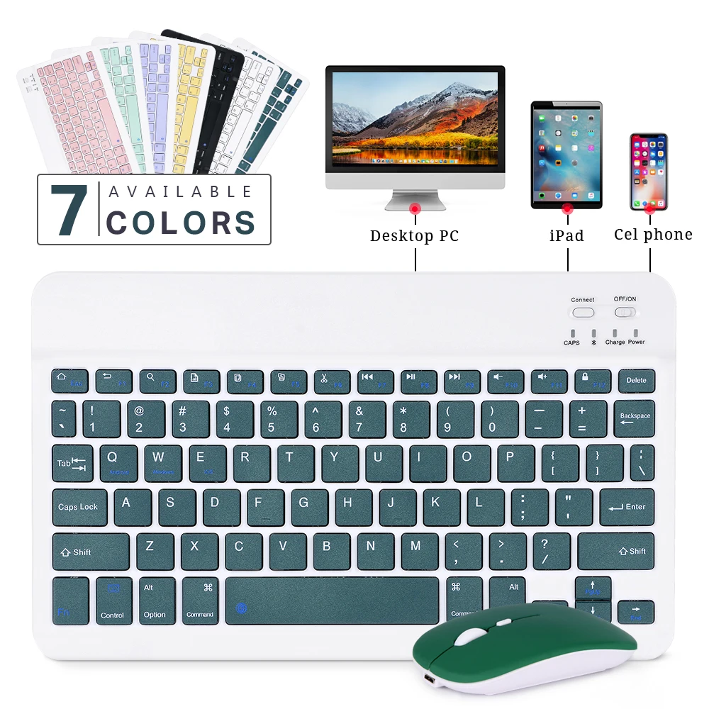 English Wireless Keyboard and Mouse Bluetooth-compatible Laptops for Xiaomi Samsung Android Windows Ipad Tablet and PC Computers
English Wireless Keyboard and Mouse Bluetooth-compatible Laptops for Xiaomi Samsung Android Windows Ipad Tablet and PC Computers