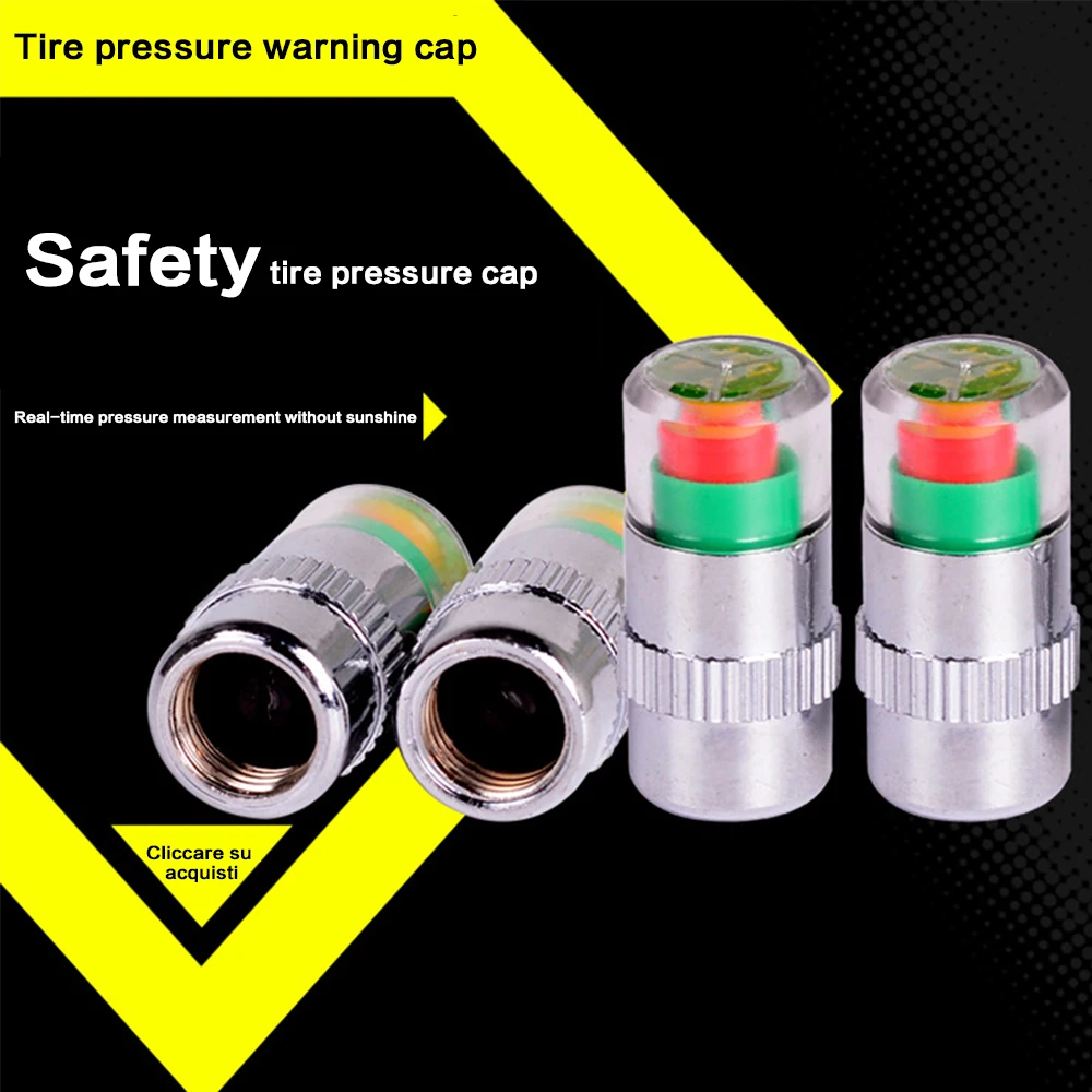 Car Tire Pressure Warning Device Valve Stem Sensor Indicator Caps Eye Alert Diagnostic Tool Kit Alert Auto Monitoring Tools
Car Tire Pressure Warning Device Valve Stem Sensor Indicator Caps Eye Alert Diagnostic Tool Kit Alert Auto Monitoring Tools
