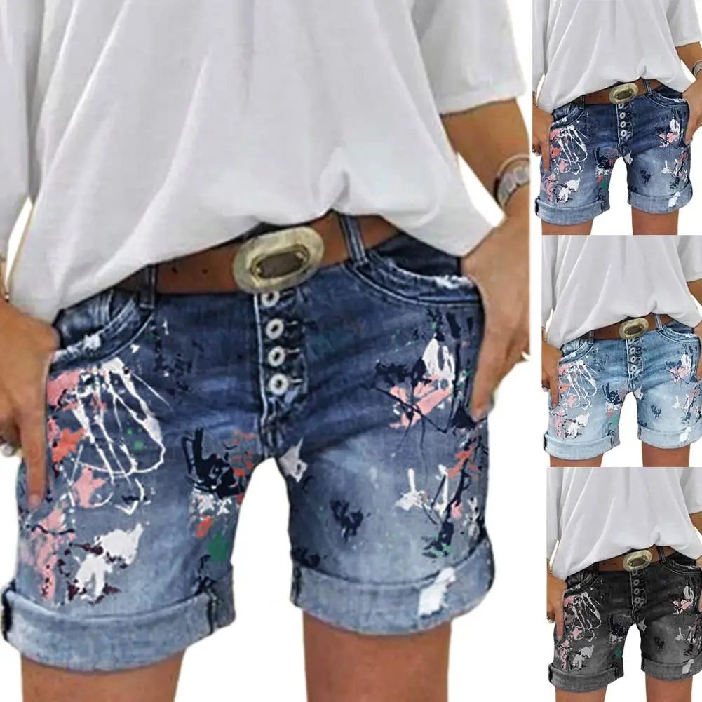 All-matched Stylish Print Multi-breasted Women Short Jeans Mini Women Shorts Print Short Pants 
All-matched Stylish Print Multi-breasted Women Short Jeans Mini Women Shorts Print Short Pants