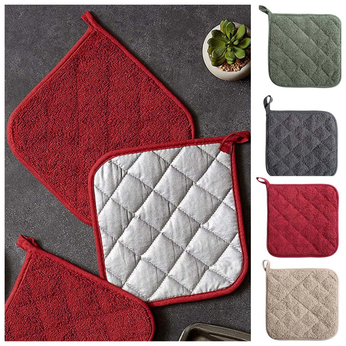 1Pc Hot Sale Pot Holders Cotton Heat Resistant Potholder Pot Holder Hot Pads for Cooking and Baking Home Tableware Accessories
1Pc Hot Sale Pot Holders Cotton Heat Resistant Potholder Pot Holder Hot Pads for Cooking and Baking Home Tableware Accessories