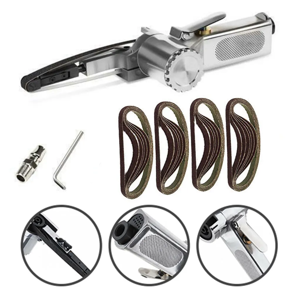 Air Belt Sander Sanding Belt Adapter Pneumatic Mini DIY Sanding Angle Grinding Machine Welding Parts 10*330mm Multifunction Tool
Air Belt Sander Sanding Belt Adapter Pneumatic Mini DIY Sanding Angle Grinding Machine Welding Parts 10*330mm Multifunction Tool