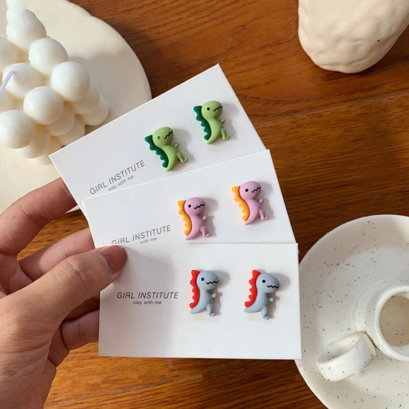 Cartoon Cute Resin Earrings Animal Dinosaur Quality Stud Earrings For Girls Women Children Birthday Gift Lovely Ear Jewelry Gift
Cartoon Cute Resin Earrings Animal Dinosaur Quality Stud Earrings For Girls Women Children Birthday Gift Lovely Ear Jewelry Gift
