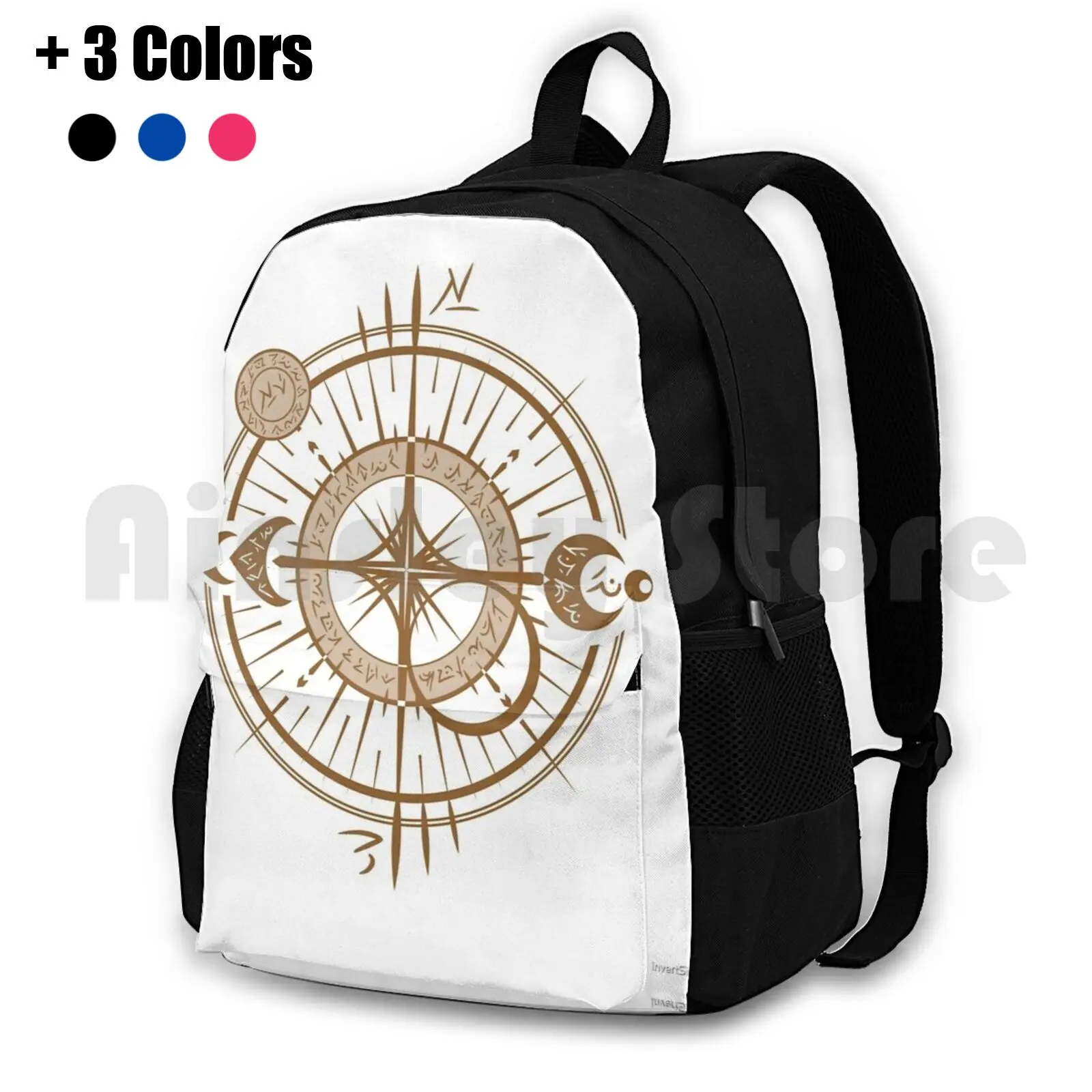 The Traveling Spell-Light Side-Outdoor Hiking Backpack Waterproof Camping Travel Compass Rose Art Compass Rose Artwork Compass
The Traveling Spell-Light Side-Outdoor Hiking Backpack Waterproof Camping Travel Compass Rose Art Compass Rose Artwork Compass