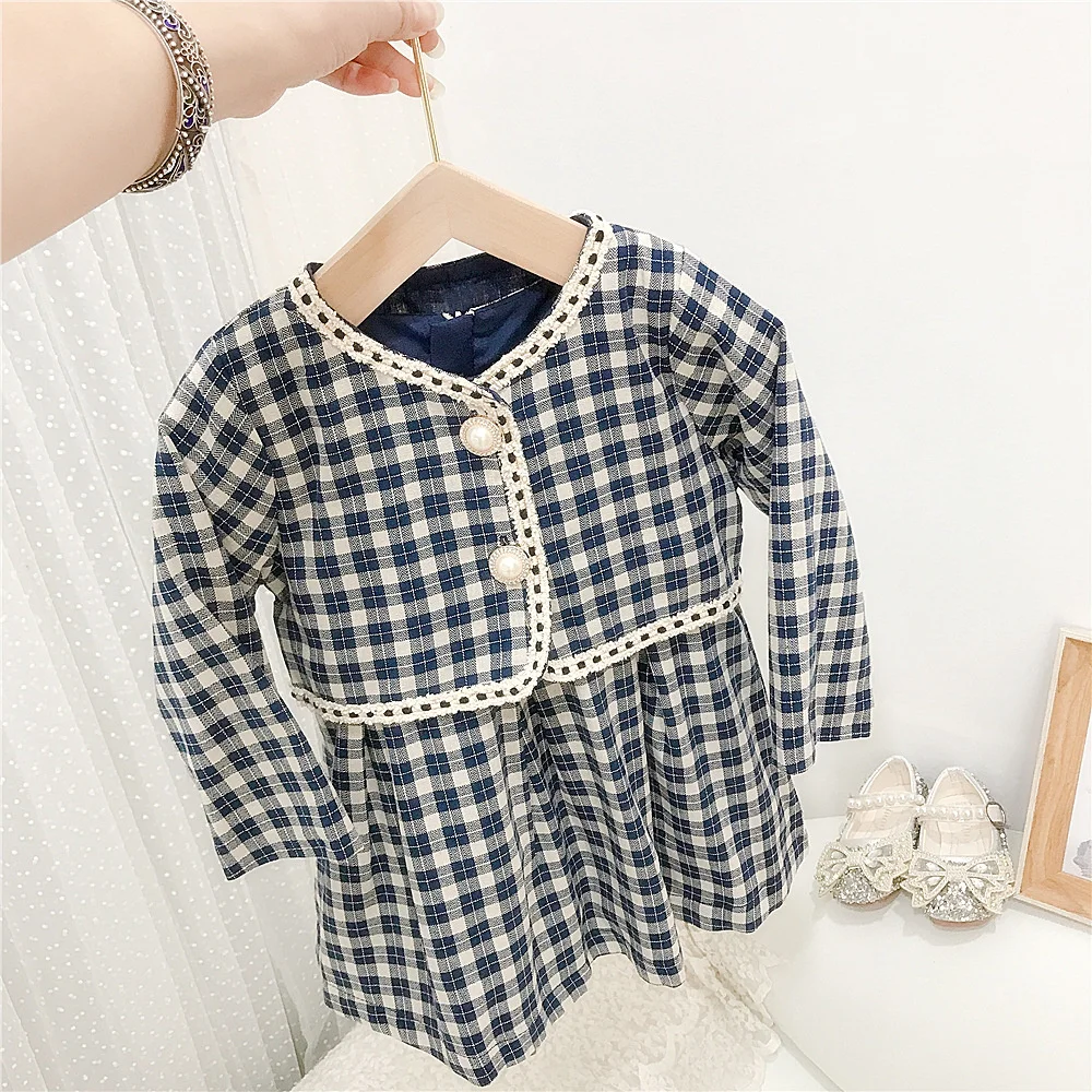 Two Pieces Clothing Sets for Kids 2021 Autumn Tracksuit Girl's Plaid Coat and Sleeveless Dress Suit Princess Clothing Sets
Two Pieces Clothing Sets for Kids 2021 Autumn Tracksuit Girl's Plaid Coat and Sleeveless Dress Suit Princess Clothing Sets