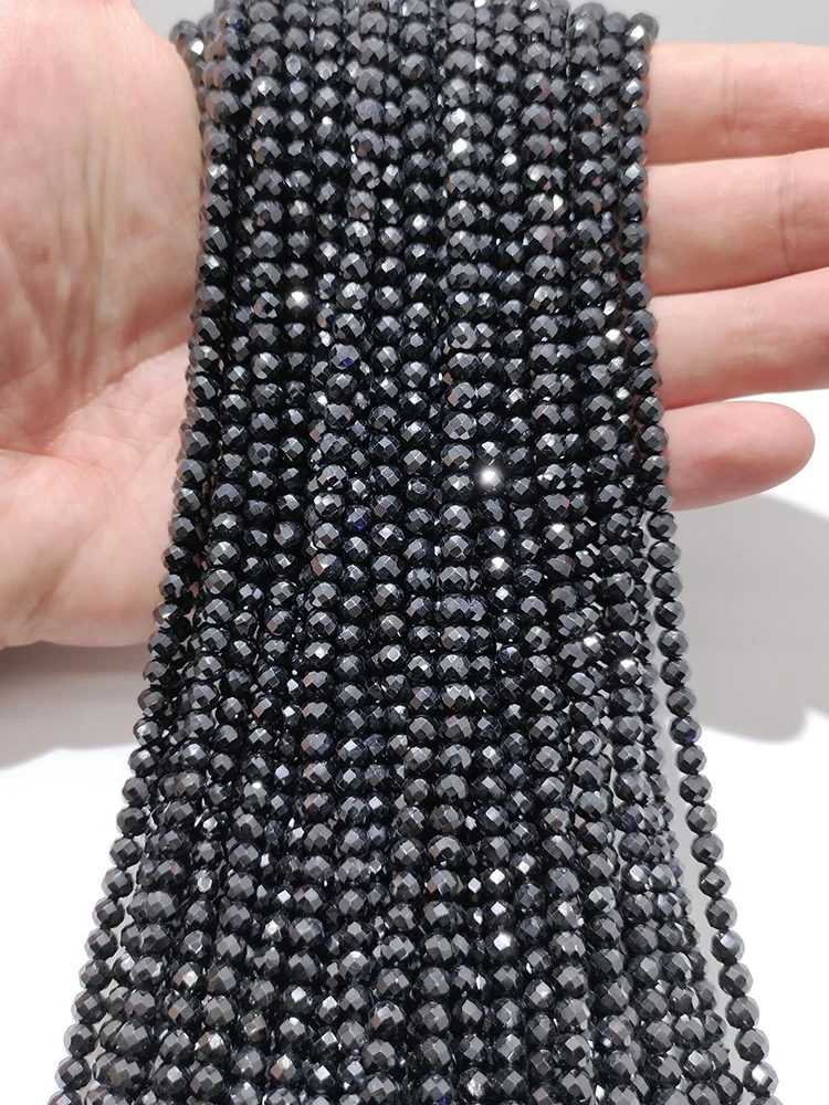Meihan Free shipping (3 strands/set) natural 2-6mm black spinel faceted round loose beads for jewelry DIY design or gift
Meihan Free shipping (3 strands/set) natural 2-6mm black spinel faceted round loose beads for jewelry DIY design or gift