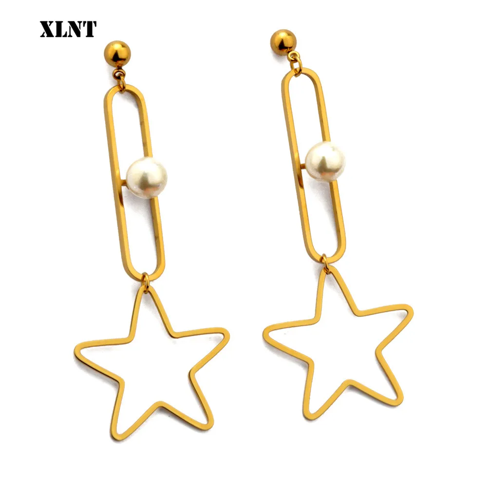 XLNT 2019 latest design brand five-pointed star minimalist earrings temperament trend fashion gifts Korean earrings for women.
XLNT 2019 latest design brand five-pointed star minimalist earrings temperament trend fashion gifts Korean earrings for women.
