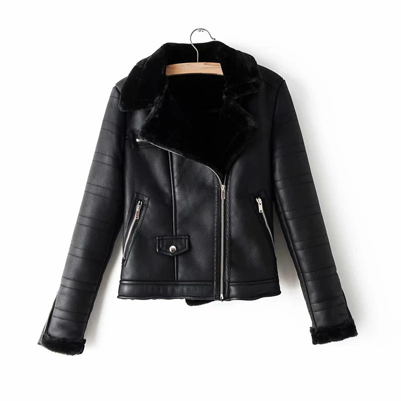 New New women faux lamb wool fur leather jacket winter lady black thick jackets cool female turn down collar outerwear
New New women faux lamb wool fur leather jacket winter lady black thick jackets cool female turn down collar outerwear