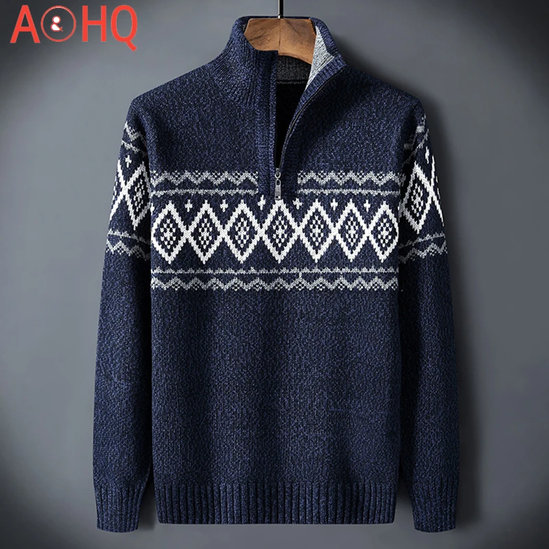 Half Turtleneck Mens Pullovers Knitted 2021 Autumn Winter Plaid Sweater For Man Clothing Knitwear High Neck
Half Turtleneck Mens Pullovers Knitted 2021 Autumn Winter Plaid Sweater For Man Clothing Knitwear High Neck