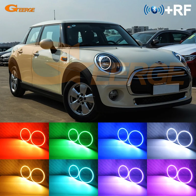 Для MINI Cooper D S One F55 F56 F57 галогенная фара RF remote Bluetooth APP многоцветный ультра яркий RGB