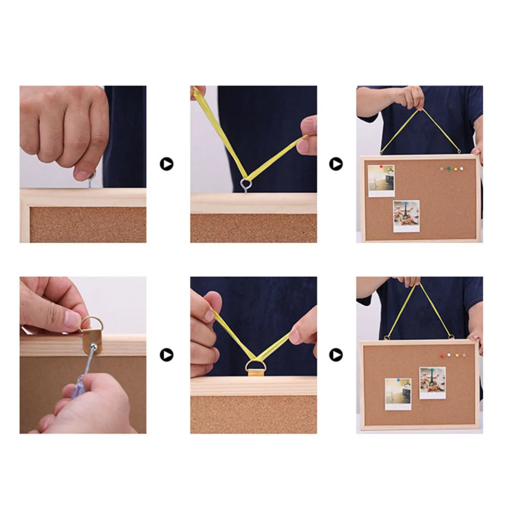 Office Cork Board Wood Hanging Bulletin Board Office School Supplies 30X40cm 
Office Cork Board Wood Hanging Bulletin Board Office School Supplies 30X40cm