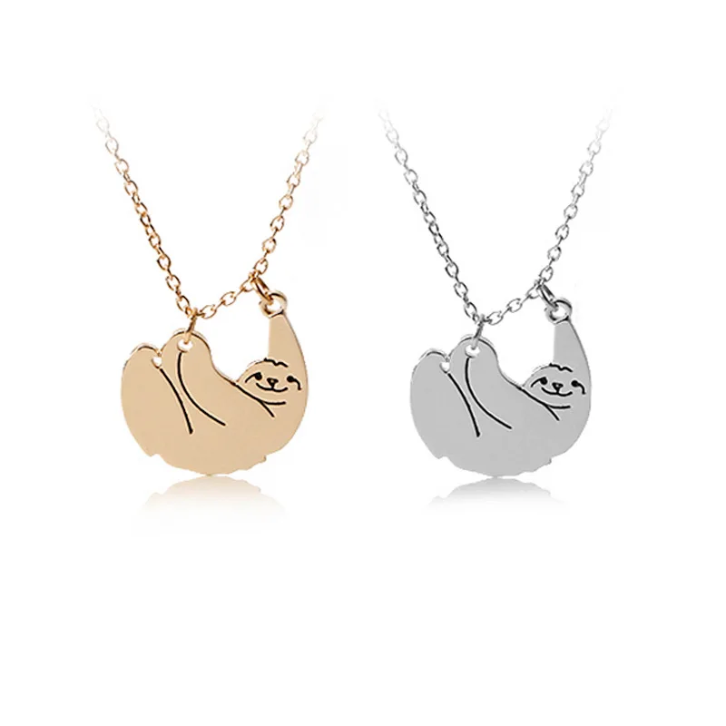 Creative Cute Sloth Gold Silver Color Necklaces Animal Shape Charm Pendant Necklace For Women Party Jewelry
Creative Cute Sloth Gold Silver Color Necklaces Animal Shape Charm Pendant Necklace For Women Party Jewelry