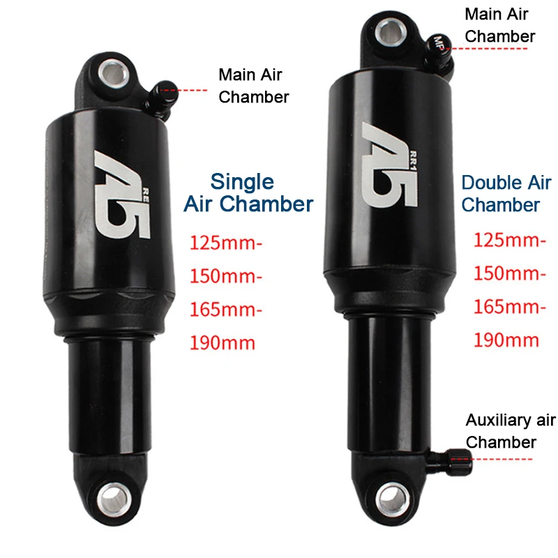 Амортизатор задний для горного велосипеда A5 RE/RR1 125/150/165/190 мм|Задние амортизаторы|