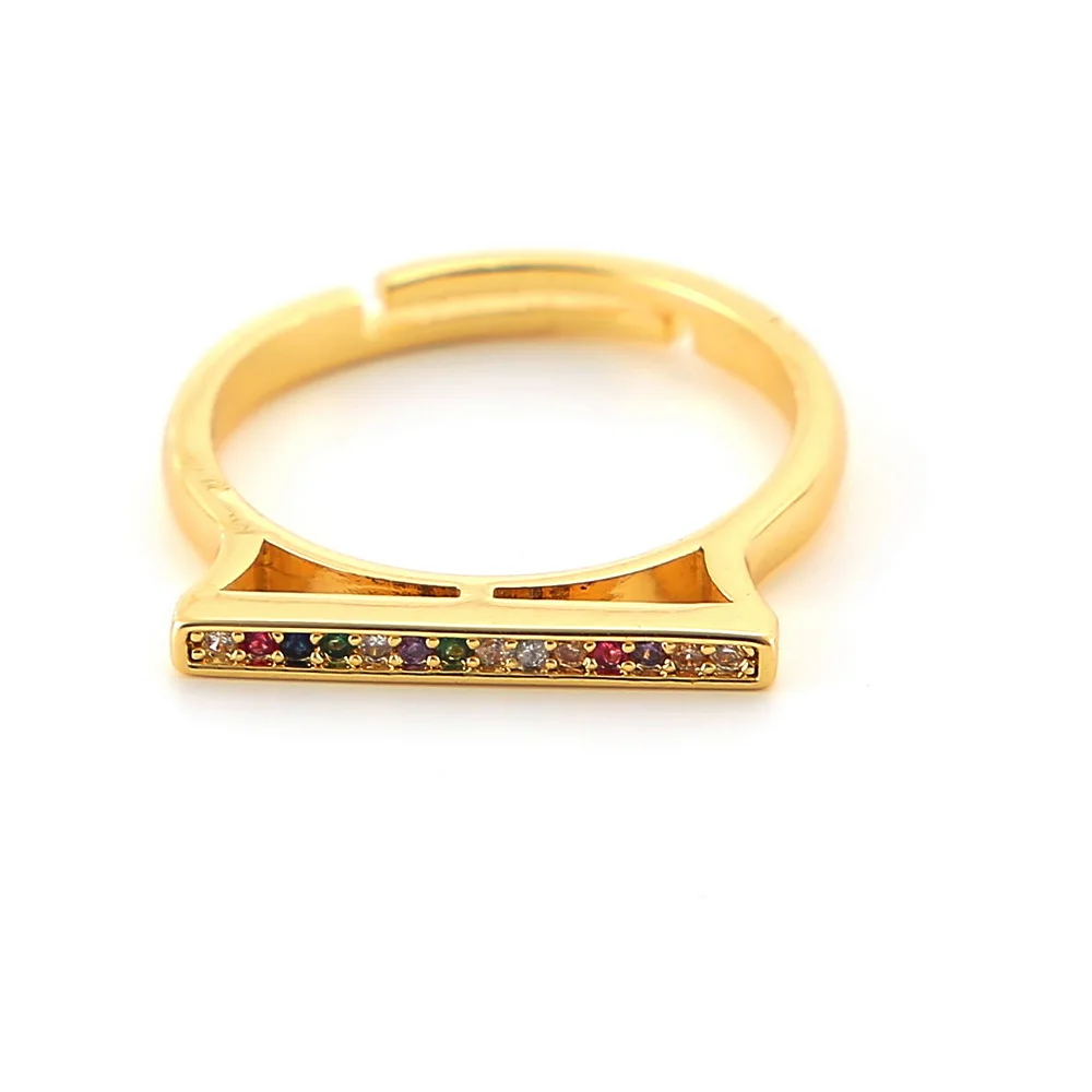 Women's gold cz Hippocampus love ring adjustable rainbow ring zircons colorful crystal copper ring jewelry gift for women
Women's gold cz Hippocampus love ring adjustable rainbow ring zircons colorful crystal copper ring jewelry gift for women