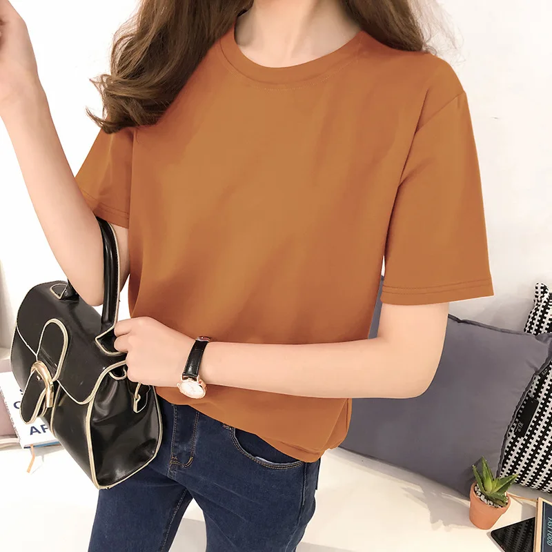 Classic summer hot selling casual breathable short sleeve women's T-shirt
Classic summer hot selling casual breathable short sleeve women's T-shirt