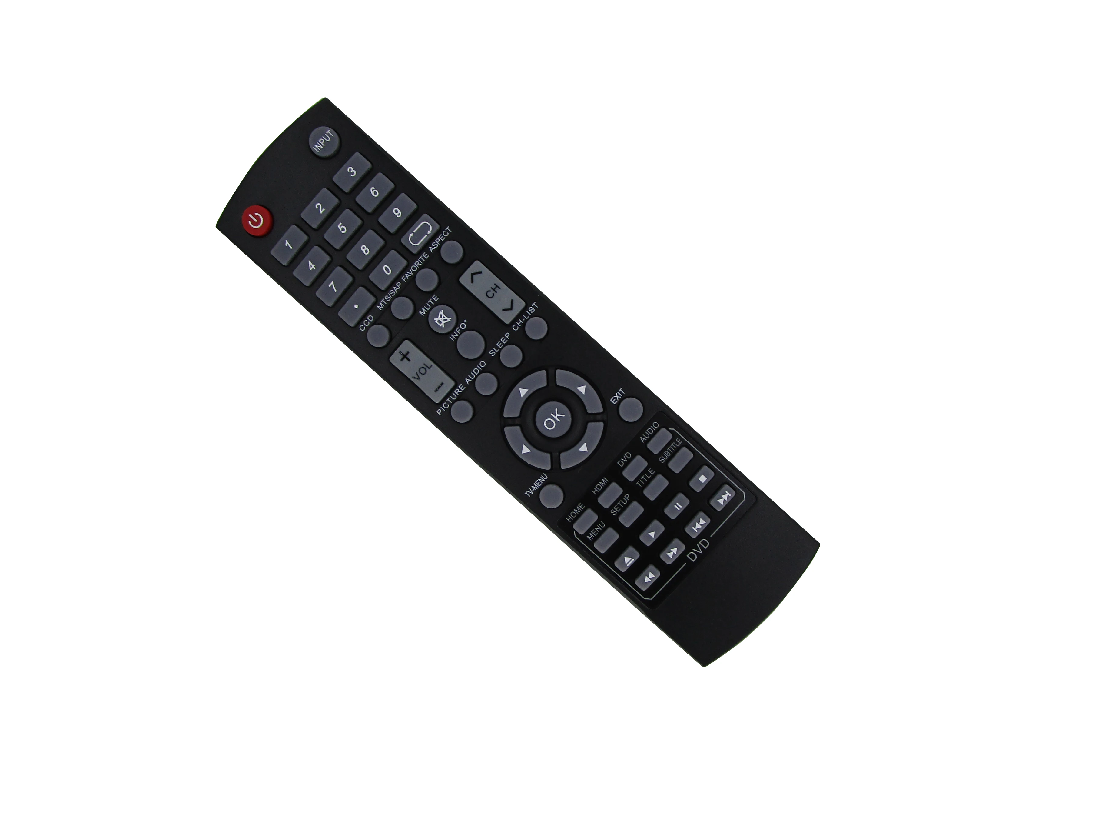 

Remote Control For Dynex DX-32LD150A11C DX-32LD150A11D DX-32LD150A11A DX-32LD150A11B DX-26LD150A11D LED DVD HDTV Combo TV