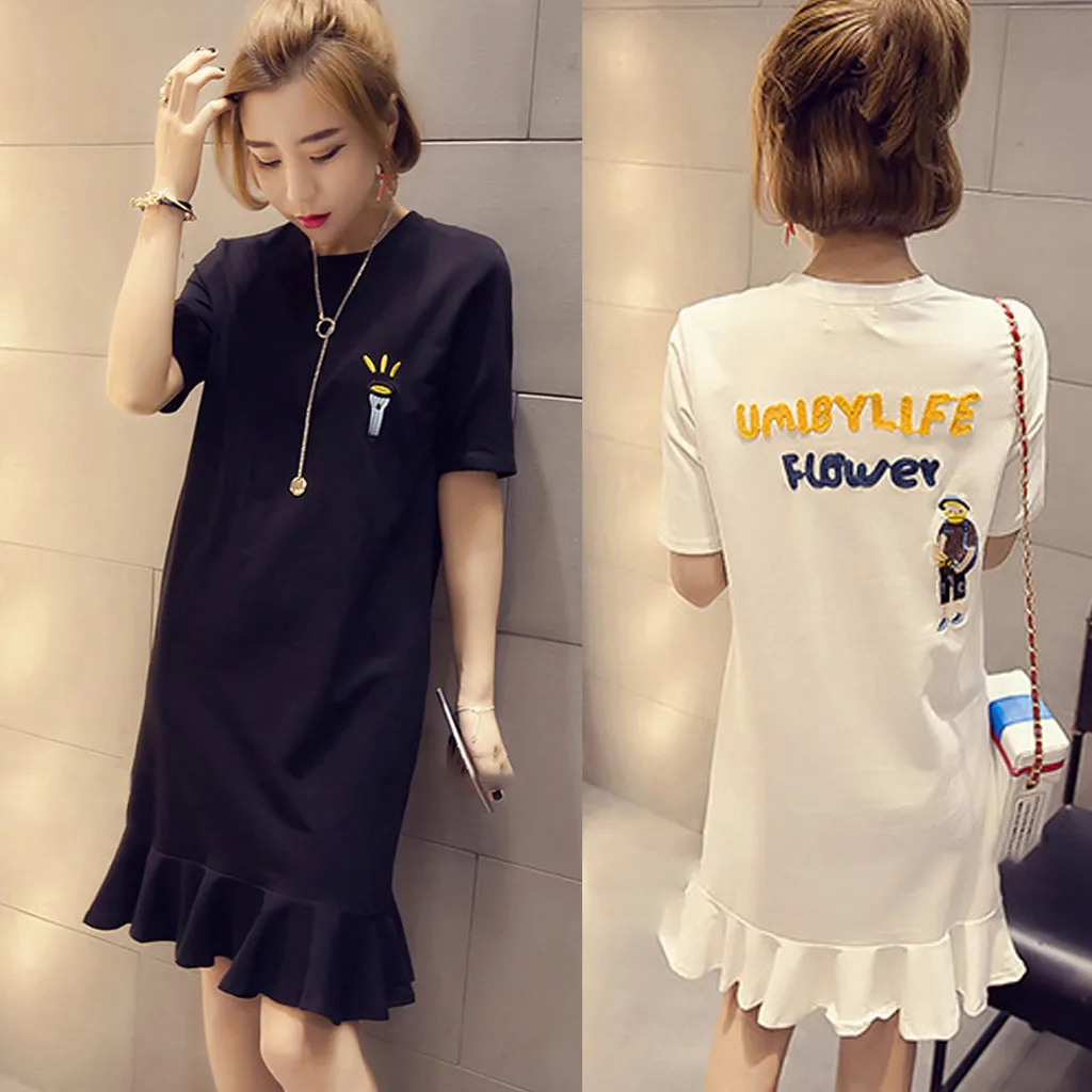 SAGACECasual Short Sleeve embroidered women's dress, medium length base shirt, Ruffle Skirt, umistyle flowr2021 summer new style
SAGACECasual Short Sleeve embroidered women's dress, medium length base shirt, Ruffle Skirt, umistyle flowr2021 summer new style