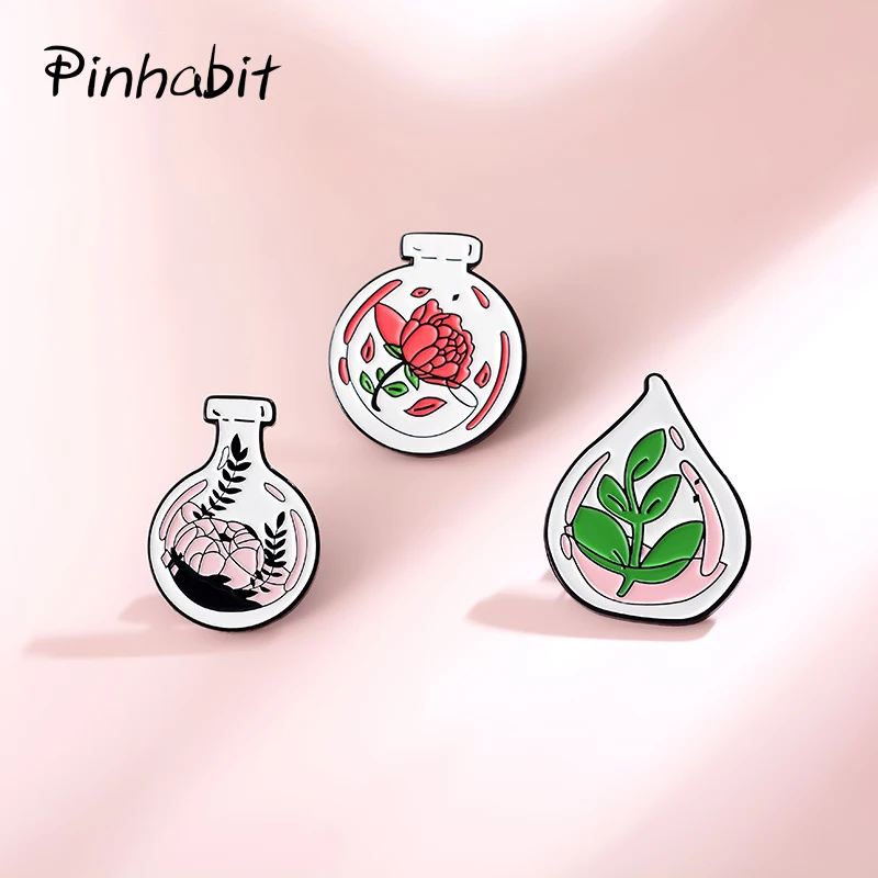 Plant Enamel Pin Set Soil Rose Leaf Sprout Glass Bottle Landscape Badge For Clothes Backpack Cartoon Flower Potted Plants Pins
Plant Enamel Pin Set Soil Rose Leaf Sprout Glass Bottle Landscape Badge For Clothes Backpack Cartoon Flower Potted Plants Pins