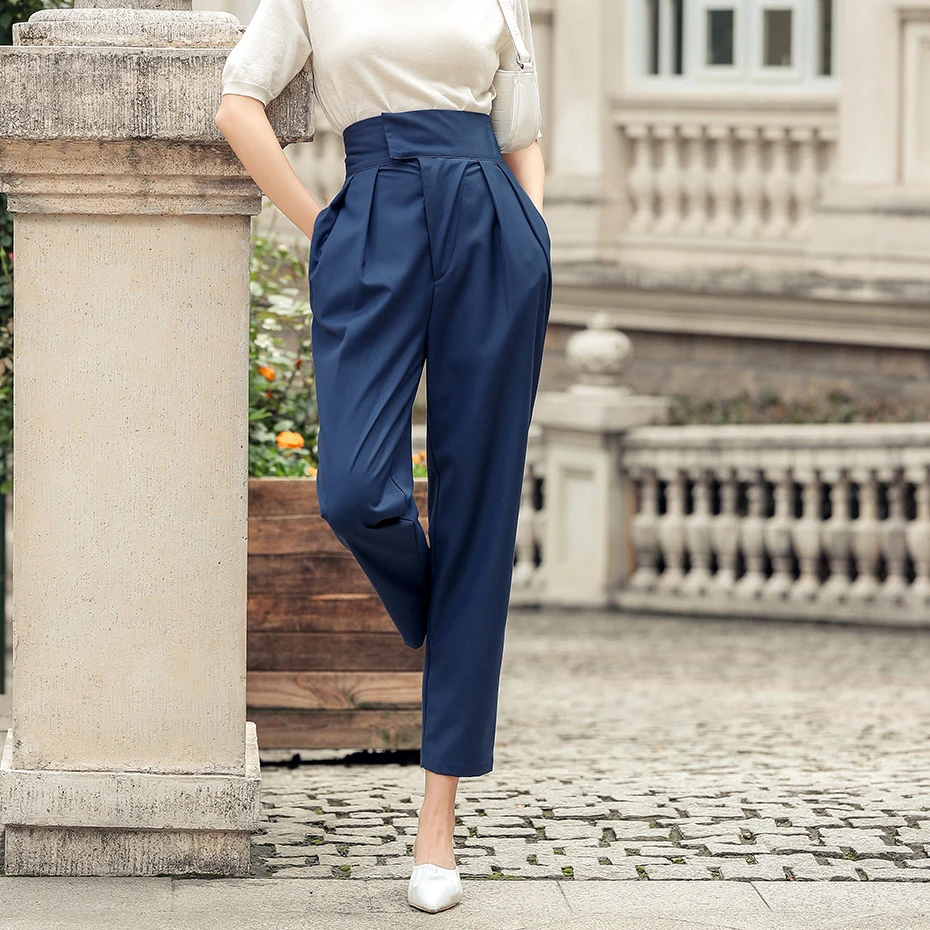 High Waist Pleated Suits Women Autumn Ankle-length Ladies Suits Formal Pants Plus Size 2021 Work Harem Suits Pants Female S-XL
High Waist Pleated Suits Women Autumn Ankle-length Ladies Suits Formal Pants Plus Size 2021 Work Harem Suits Pants Female S-XL