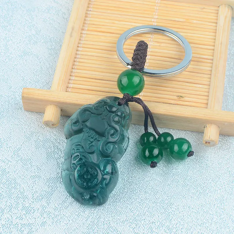 Keychain Pendant Crystal Pixiu Key Chain Men and Women Couple Waist Buckle Lucky Wealth Safe Charm Pendant Jewelry 
Keychain Pendant Crystal Pixiu Key Chain Men and Women Couple Waist Buckle Lucky Wealth Safe Charm Pendant Jewelry