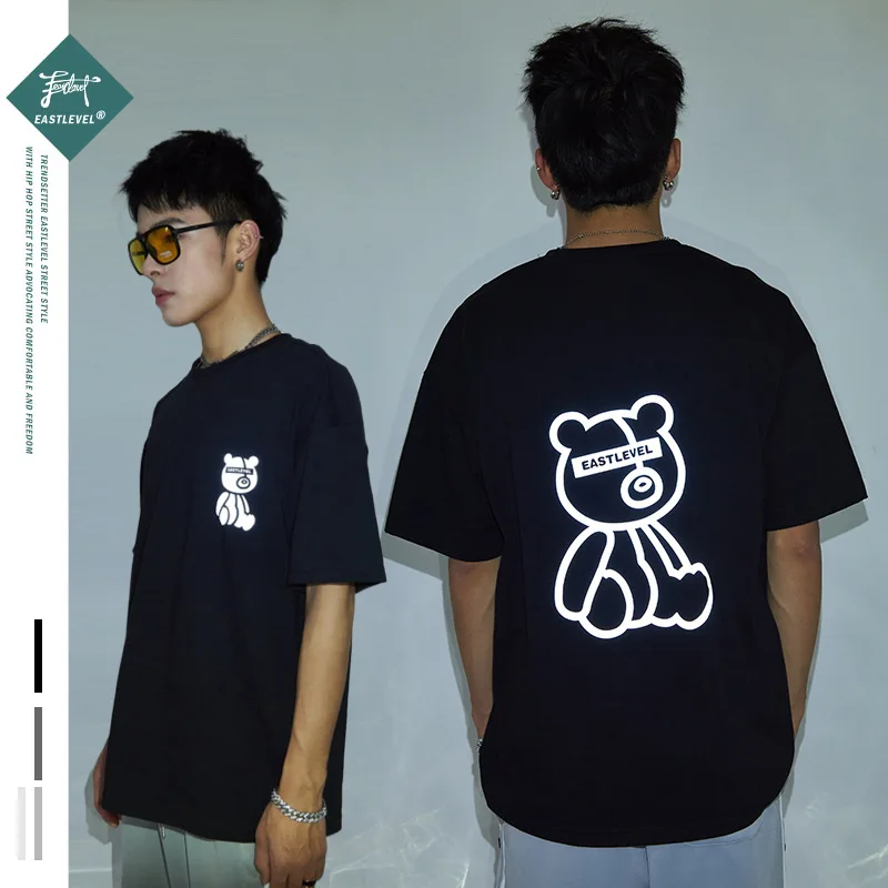 Laser Reflective Bear Anime Print T-shirt Man Women Unisex Summer Graphic Short Sleeve Oversized Fashion Clothes Gift
Laser Reflective Bear Anime Print T-shirt Man Women Unisex Summer Graphic Short Sleeve Oversized Fashion Clothes Gift