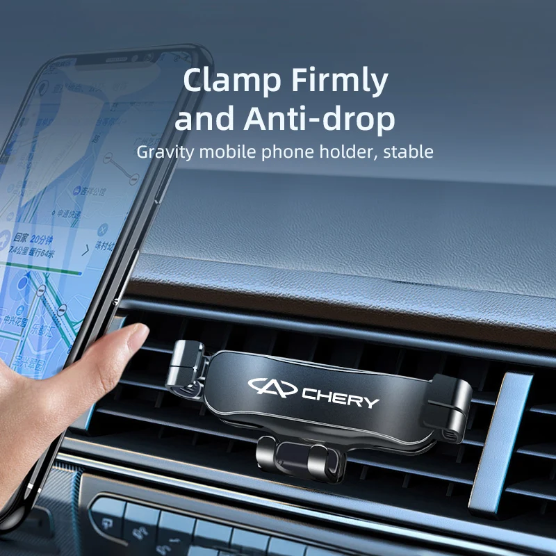 

For CHERY TIGGO 3-7 PRO Gravity Auto Phone Holder Car Universal Air Vent Clip Mount Mobile Phone Holder CellPhone Stand Support