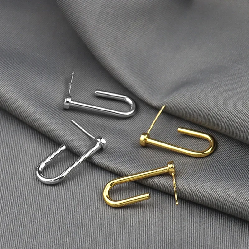 Fashion Gold Silver Color Geometric Nail Earrings Korean Style U Shape Stud Earrings For Women Jewelry Gift
Fashion Gold Silver Color Geometric Nail Earrings Korean Style U Shape Stud Earrings For Women Jewelry Gift