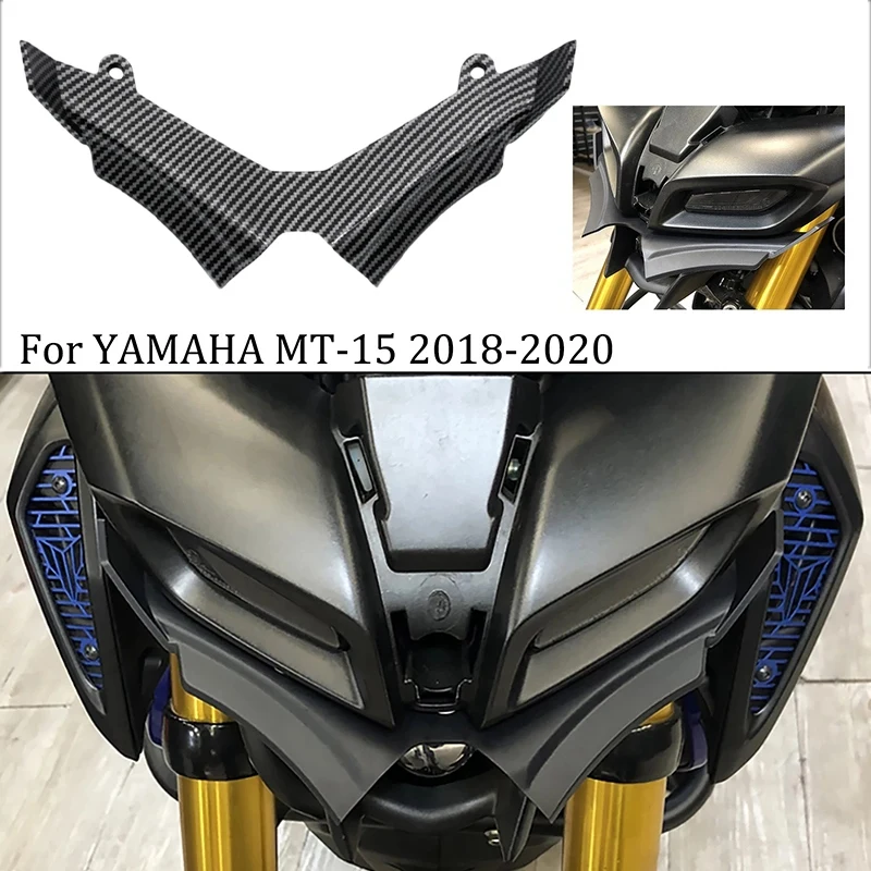 for Yamaha MT15 MT-15 2018-2021 Wings Front Pneumatic Fairing Wing Tip Protective Cover Carbon Fiber 
for Yamaha MT15 MT-15 2018-2021 Wings Front Pneumatic Fairing Wing Tip Protective Cover Carbon Fiber