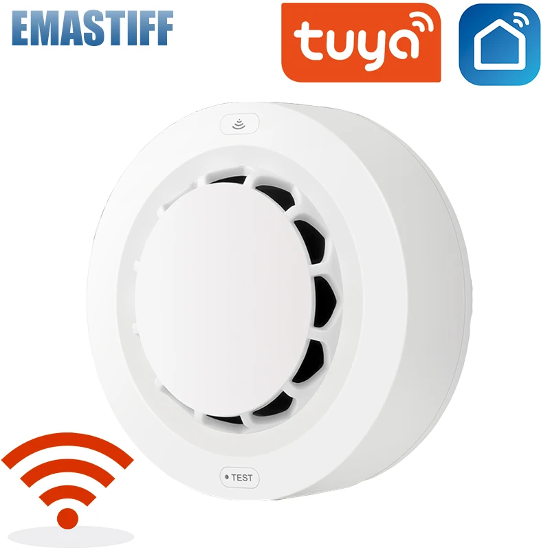 Датчик дыма Tuya Wi-Fi детектор для домашней системы безопасности | Безопасность и