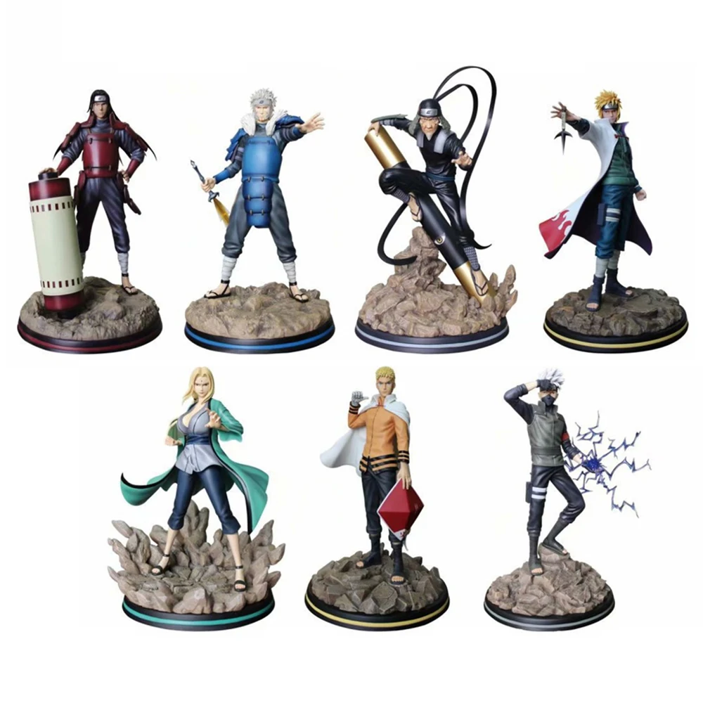 Экшн фигурка из аниме Наруто модель Boruto Kakashi Senju Hashirama Figma Minato Hokage GK 32 см