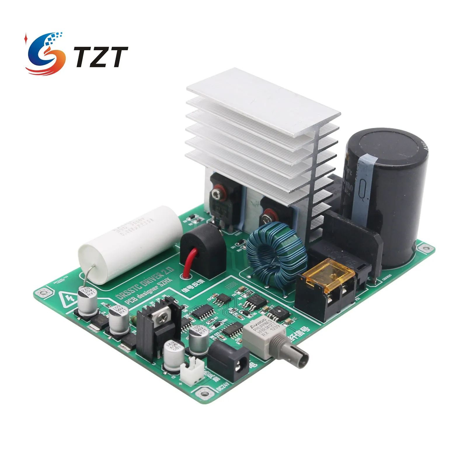 TZT Integrated DRSSTC Driver Board Transistor Dual Resonant Music Tesla Coil Driver
TZT Integrated DRSSTC Driver Board Transistor Dual Resonant Music Tesla Coil Driver