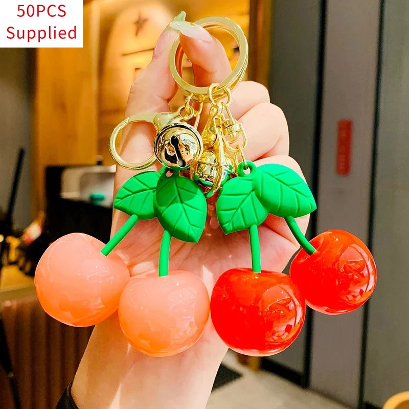 50pcs Cartoon Fashion Cherry Keychain Creative Fruit Key Chain Cute Girl Key Ring Chains Car Bag Pendent Charm For Gift K117
50pcs Cartoon Fashion Cherry Keychain Creative Fruit Key Chain Cute Girl Key Ring Chains Car Bag Pendent Charm For Gift K117