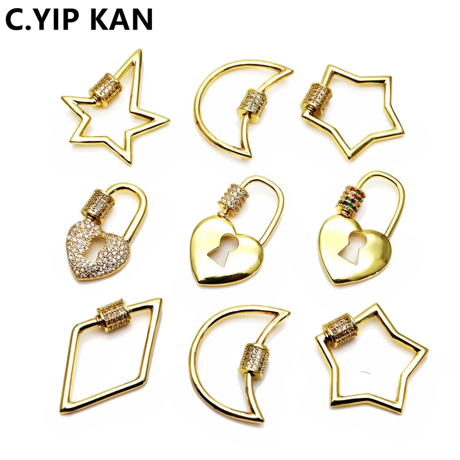 DIY jewelry making supplies luxe micro - zircon spiral buckles, pendant accessories connect buckles for making hip hop jewelry
DIY jewelry making supplies luxe micro - zircon spiral buckles, pendant accessories connect buckles for making hip hop jewelry