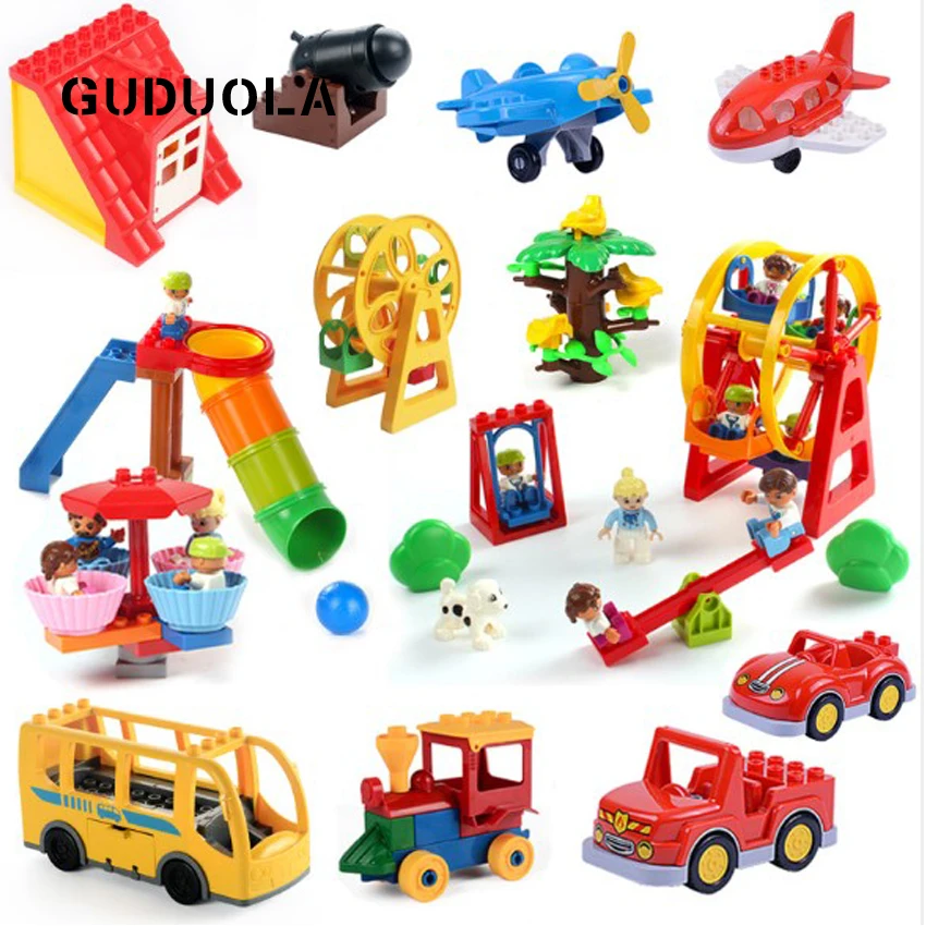 GUDUOLA Big Bricks Artillery Amusement Park Accessory City traffic Warfar Brick Playmobil Toys Building Block For Children
GUDUOLA Big Bricks Artillery Amusement Park Accessory City traffic Warfar Brick Playmobil Toys Building Block For Children