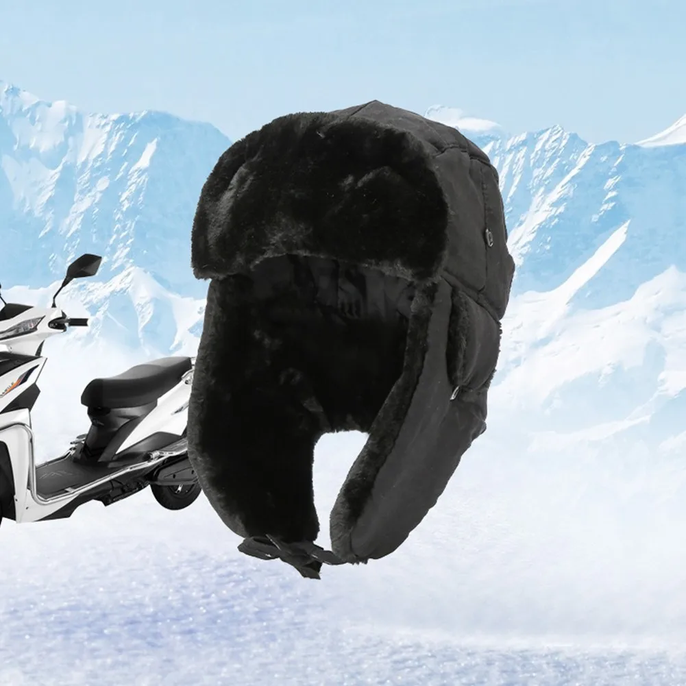 Winter Men Hat Warm Windproof Cap Lei Feng Cap Bomber Cotton Ear Flap Black Ski Trooper Trapper Cold Anti Snow Hats 55-60cm
Winter Men Hat Warm Windproof Cap Lei Feng Cap Bomber Cotton Ear Flap Black Ski Trooper Trapper Cold Anti Snow Hats 55-60cm