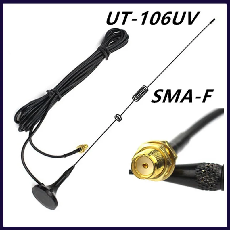 UT106 Dual-Segment Handstand Antenna Enhanced Signal UV High Gain Mini Vehicle for baofeng UV82 UV5R UV6R F8HP radios 
UT106 Dual-Segment Handstand Antenna Enhanced Signal UV High Gain Mini Vehicle for baofeng UV82 UV5R UV6R F8HP radios
