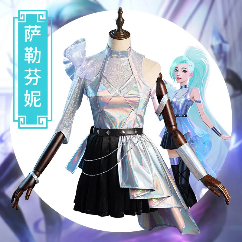 LOL KDA Groups Seraphine Cosplay Costume Women Dress Outfits Halloween Carnival Suit
LOL KDA Groups Seraphine Cosplay Costume Women Dress Outfits Halloween Carnival Suit