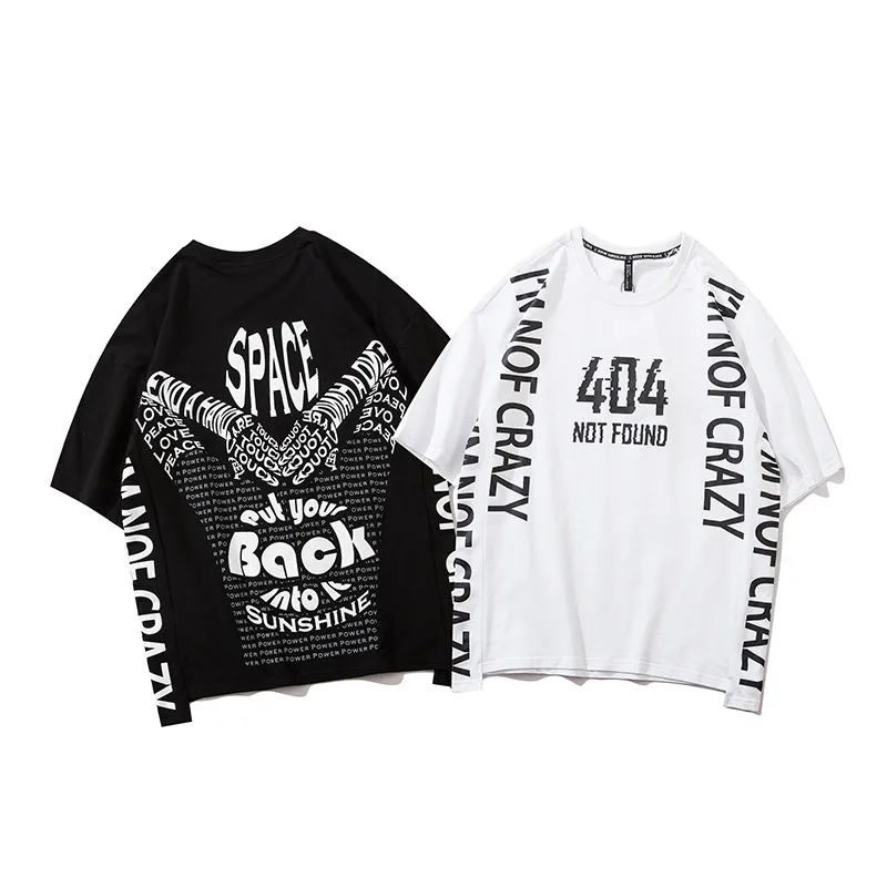 High street hip hop simple T-shirt Street oversize loose character letter print Short Sleeve Tee men and women
High street hip hop simple T-shirt Street oversize loose character letter print Short Sleeve Tee men and women
