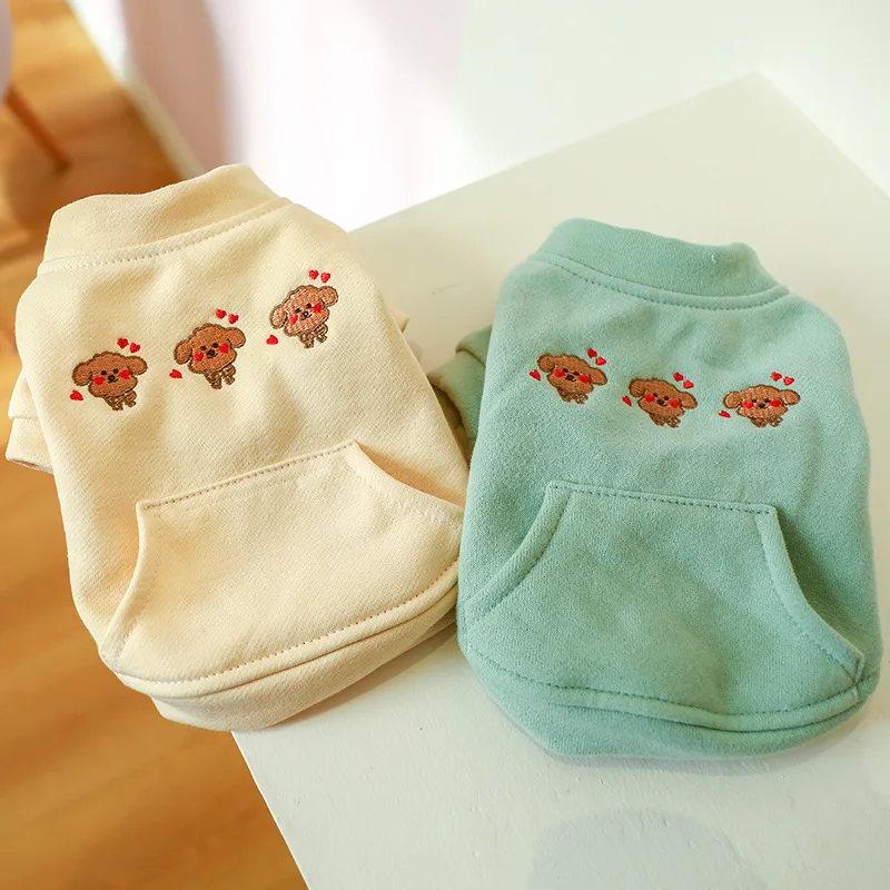 XS-XL Thicken Warm Dog Clothes Puppy Pet Plush Embroidered Bear Clothes Winter Fashion Soft Sweater Coat For Small Dogs
XS-XL Thicken Warm Dog Clothes Puppy Pet Plush Embroidered Bear Clothes Winter Fashion Soft Sweater Coat For Small Dogs