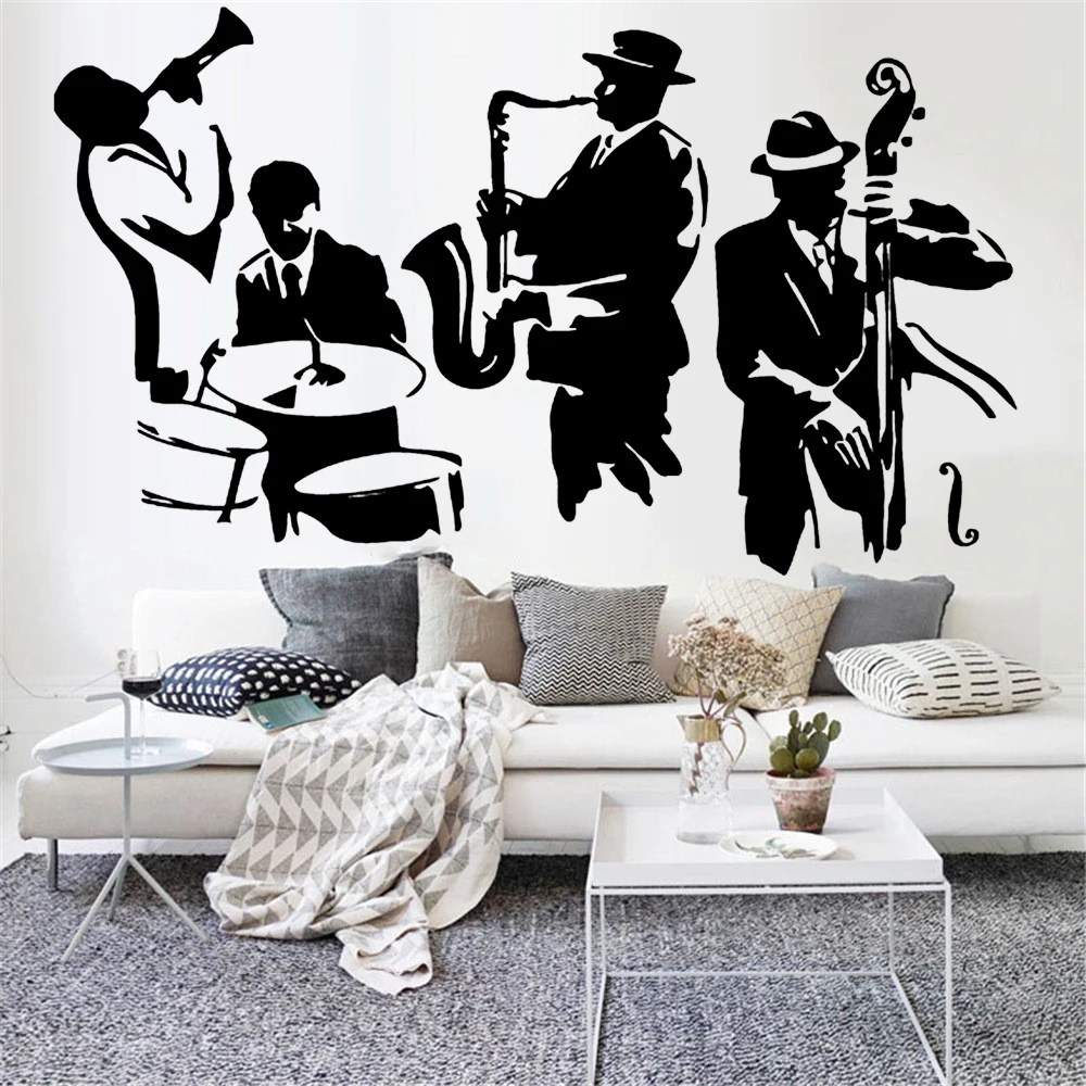 Jazz Wall Decal Saxophone Instrument Tool Band Musical Player Vinyl Removable Wall Sticker Living Room Artistic Decoration Y812
Jazz Wall Decal Saxophone Instrument Tool Band Musical Player Vinyl Removable Wall Sticker Living Room Artistic Decoration Y812