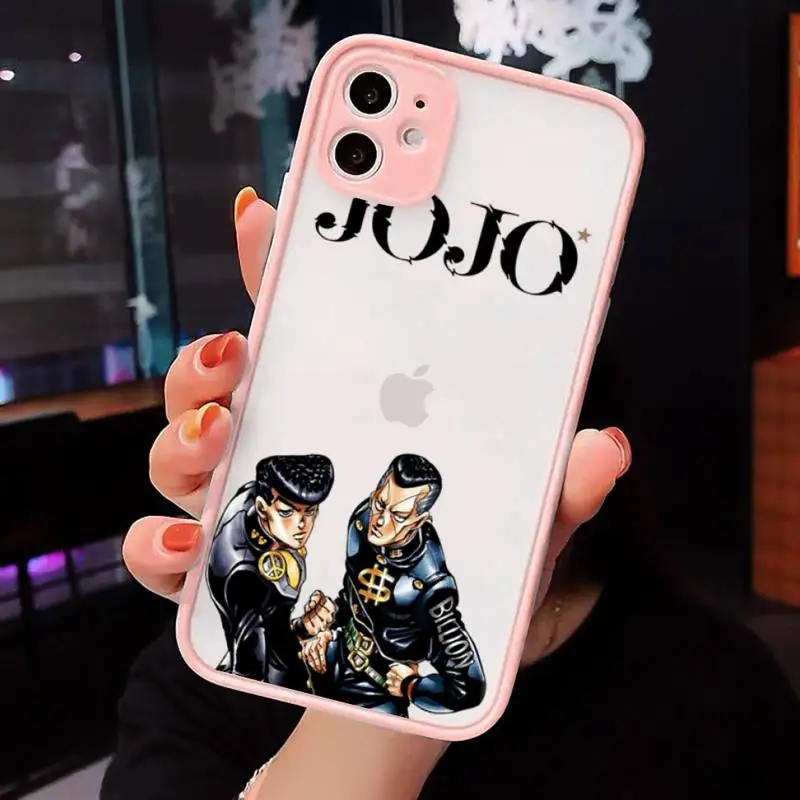 JoJo Bizarre Adventure Phone Cases Matte transparent For Pink iPhone 12 Mini 11 Pro XR XS Max 7 8 Plus X Back Cover
JoJo Bizarre Adventure Phone Cases Matte transparent For Pink iPhone 12 Mini 11 Pro XR XS Max 7 8 Plus X Back Cover