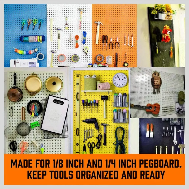 228 Pieces of Nail Plate Hook Set, Nail Plate Hook Clification Is Used to Organize Various Tools
