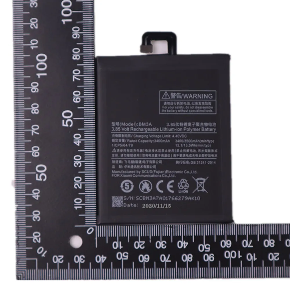 BM3A Battery For Xiaomi Note 3 Note3 Phone Battery 3400mAh Replacement Battery With Tools
BM3A Battery For Xiaomi Note 3 Note3 Phone Battery 3400mAh Replacement Battery With Tools
