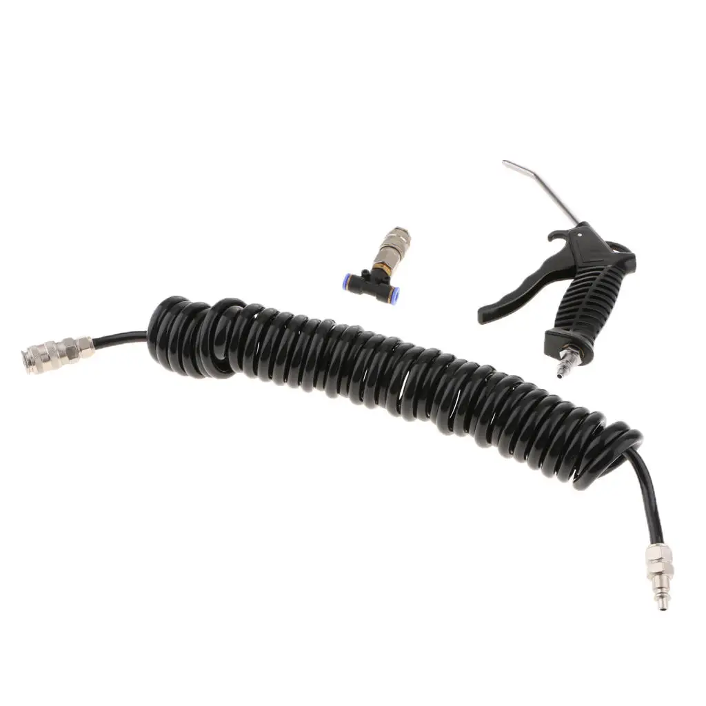 Heavy Duty Truck Air Duster Blow Gun Compressor with 5 Meter Long Coil Cleaning Tool Kit - Black
Heavy Duty Truck Air Duster Blow Gun Compressor with 5 Meter Long Coil Cleaning Tool Kit - Black