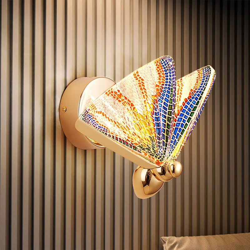 2021 New Butterfly Wall lamp Nordic Modern Minimalist luxury Staircase Bedside Bedroom Background Aisle Lighting Decoration
2021 New Butterfly Wall lamp Nordic Modern Minimalist luxury Staircase Bedside Bedroom Background Aisle Lighting Decoration