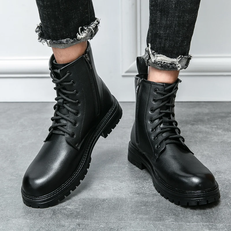 Leather Zipper Men's Boots Winter Sneakers for Men Work Boots Zapatillas Hombre Warm Shoes Outdoor Male High Heel Shoes %
Leather Zipper Men's Boots Winter Sneakers for Men Work Boots Zapatillas Hombre Warm Shoes Outdoor Male High Heel Shoes %