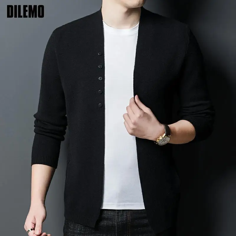 Top Quality New Autum Brand Fashion Knit Thick Button Up Cardigan Korean Men Windbreaker Casual Solid Coats Jacket Men Clothes
Top Quality New Autum Brand Fashion Knit Thick Button Up Cardigan Korean Men Windbreaker Casual Solid Coats Jacket Men Clothes