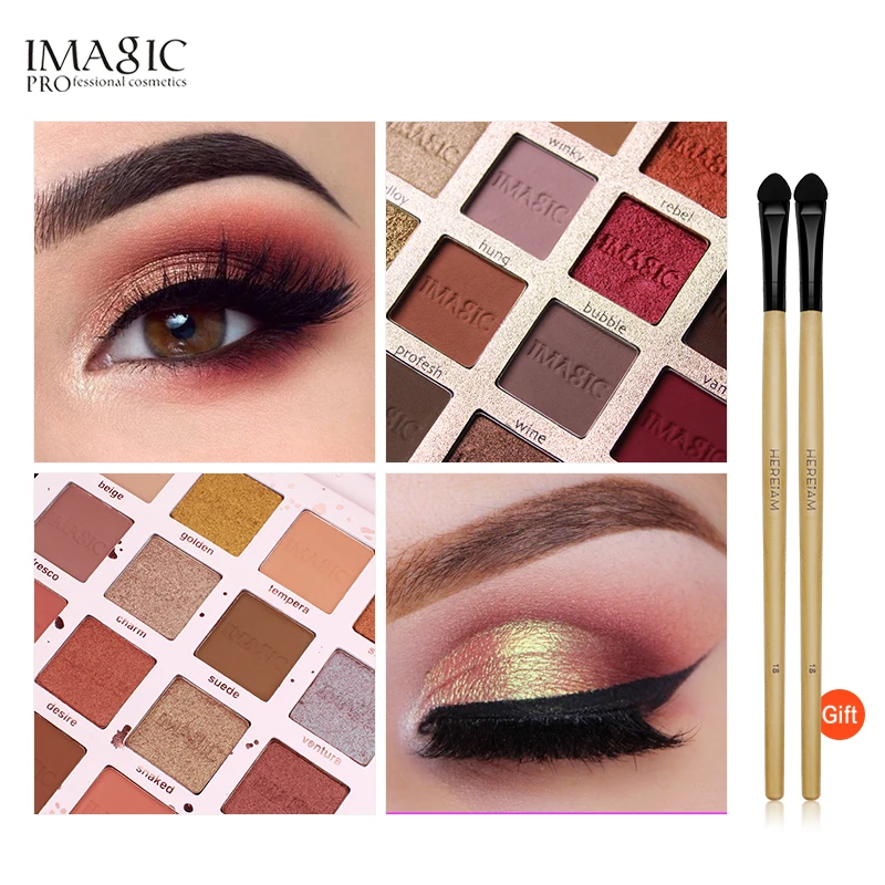 IMAGIC Fashion Eyeshadow Palette 16 Color Matte Eye Shadow Palette Lasting Makeup Nude Makeup Set Cosmetics Send Brush
IMAGIC Fashion Eyeshadow Palette 16 Color Matte Eye Shadow Palette Lasting Makeup Nude Makeup Set Cosmetics Send Brush