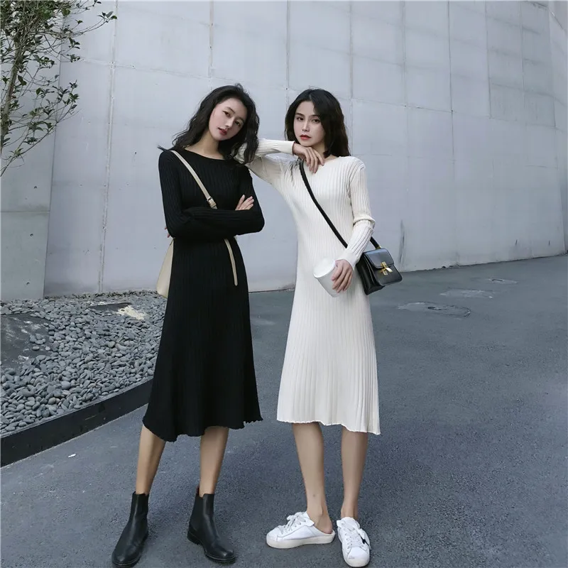 Women knitted cotton 2019 Autumn New Slim Fit Long Sleeve Long Sleeve Knit Dress
Women knitted cotton 2019 Autumn New Slim Fit Long Sleeve Long Sleeve Knit Dress