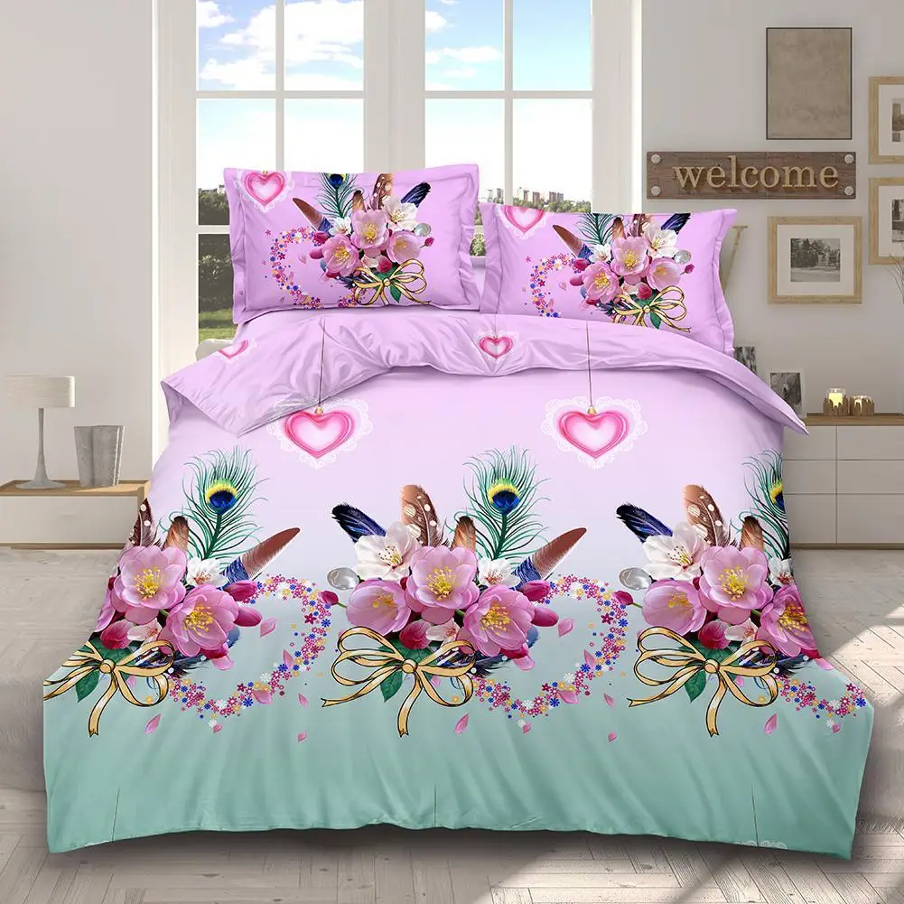 J1 JPcs/Set Fashion 3D Printed Bedding Set Sheet Quilt Cover Pillowcases Wedding Housewarming Decoration
J1 JPcs/Set Fashion 3D Printed Bedding Set Sheet Quilt Cover Pillowcases Wedding Housewarming Decoration
